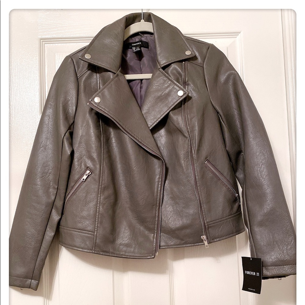 Faux leather jacket